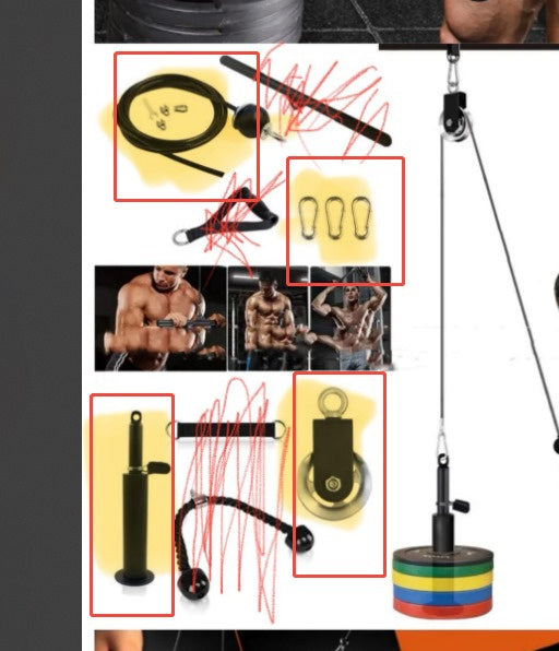Fitness Equipment Pulley Suit Household